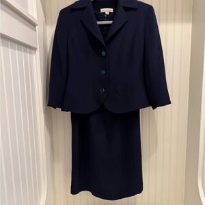 Amanda Smith Dark Blue Women's Pencil Dress Set